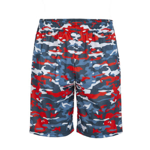 red camo lax shorts